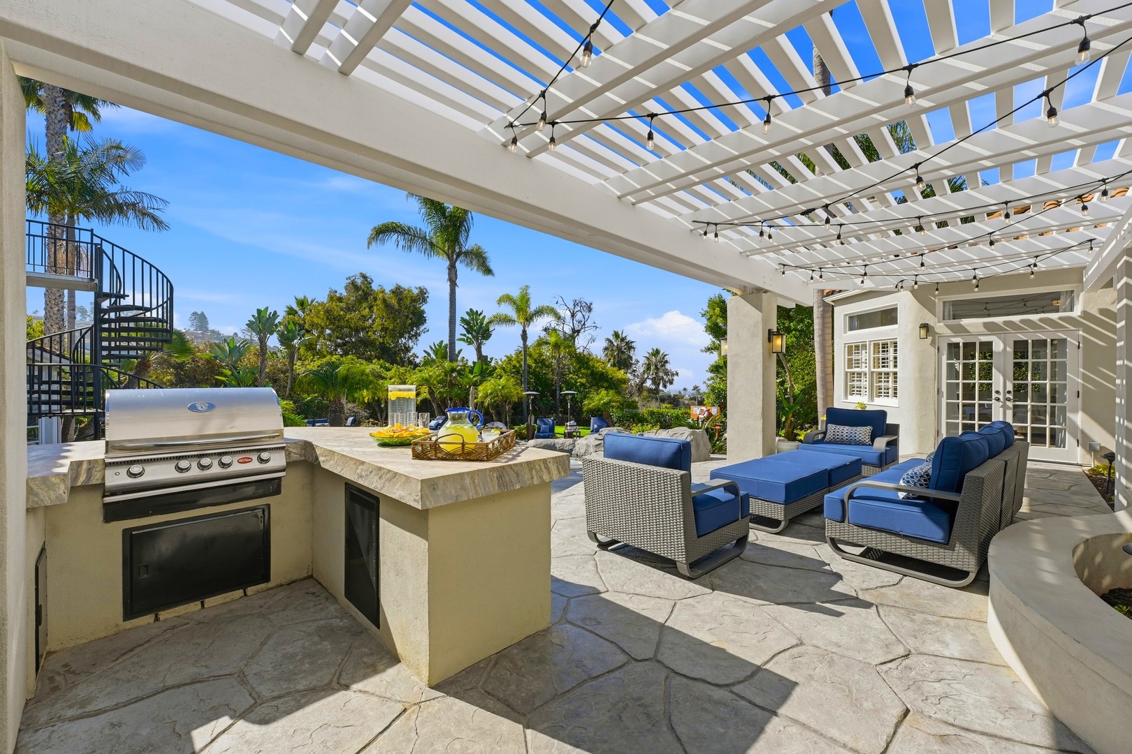 Al Fresco dining with built-in BBQ