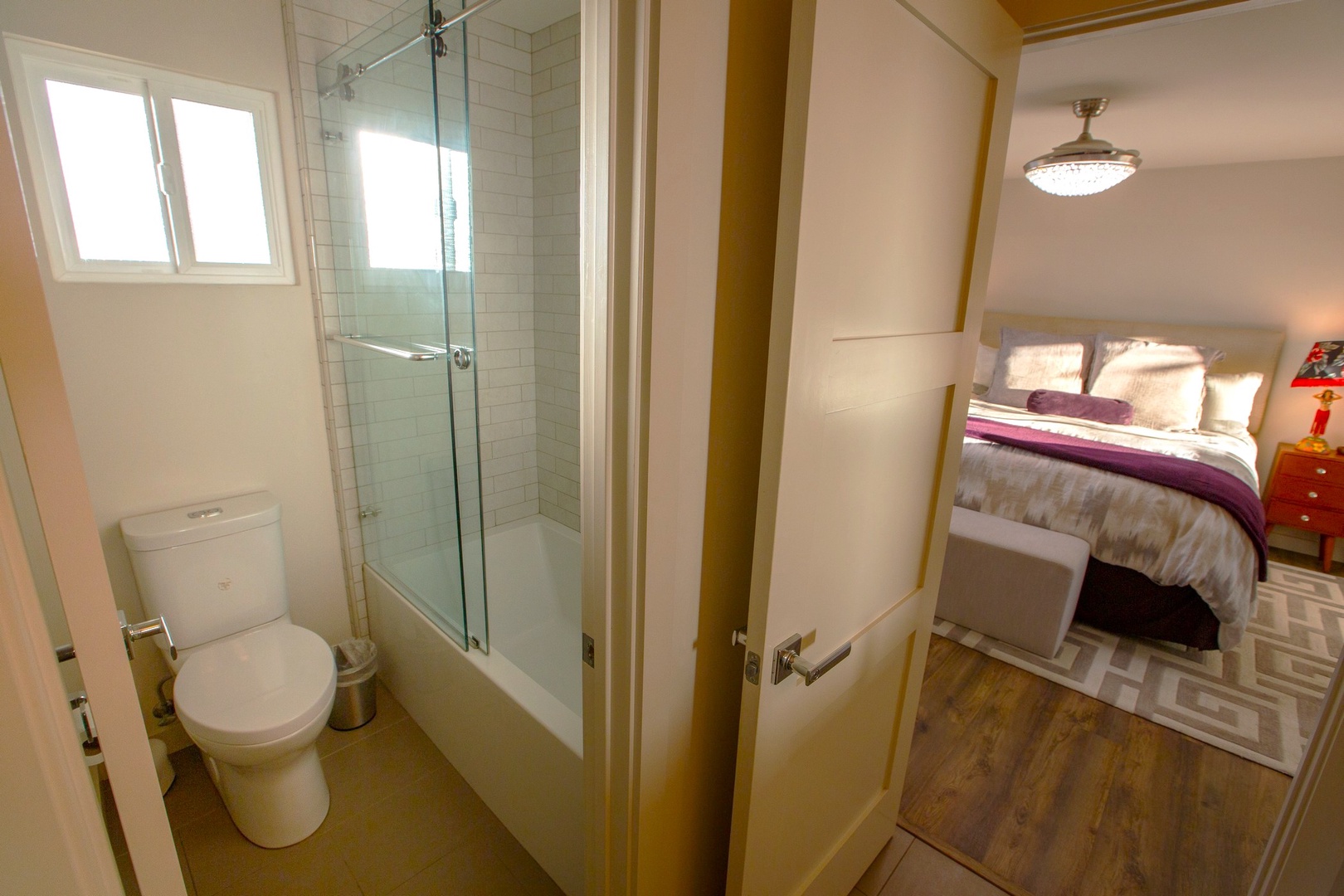 Jack and Jill with tub/shower combo