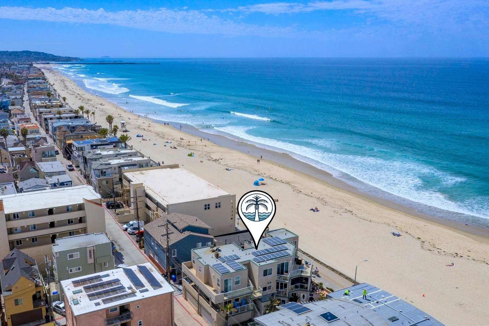 Looking south towards Belmont Park