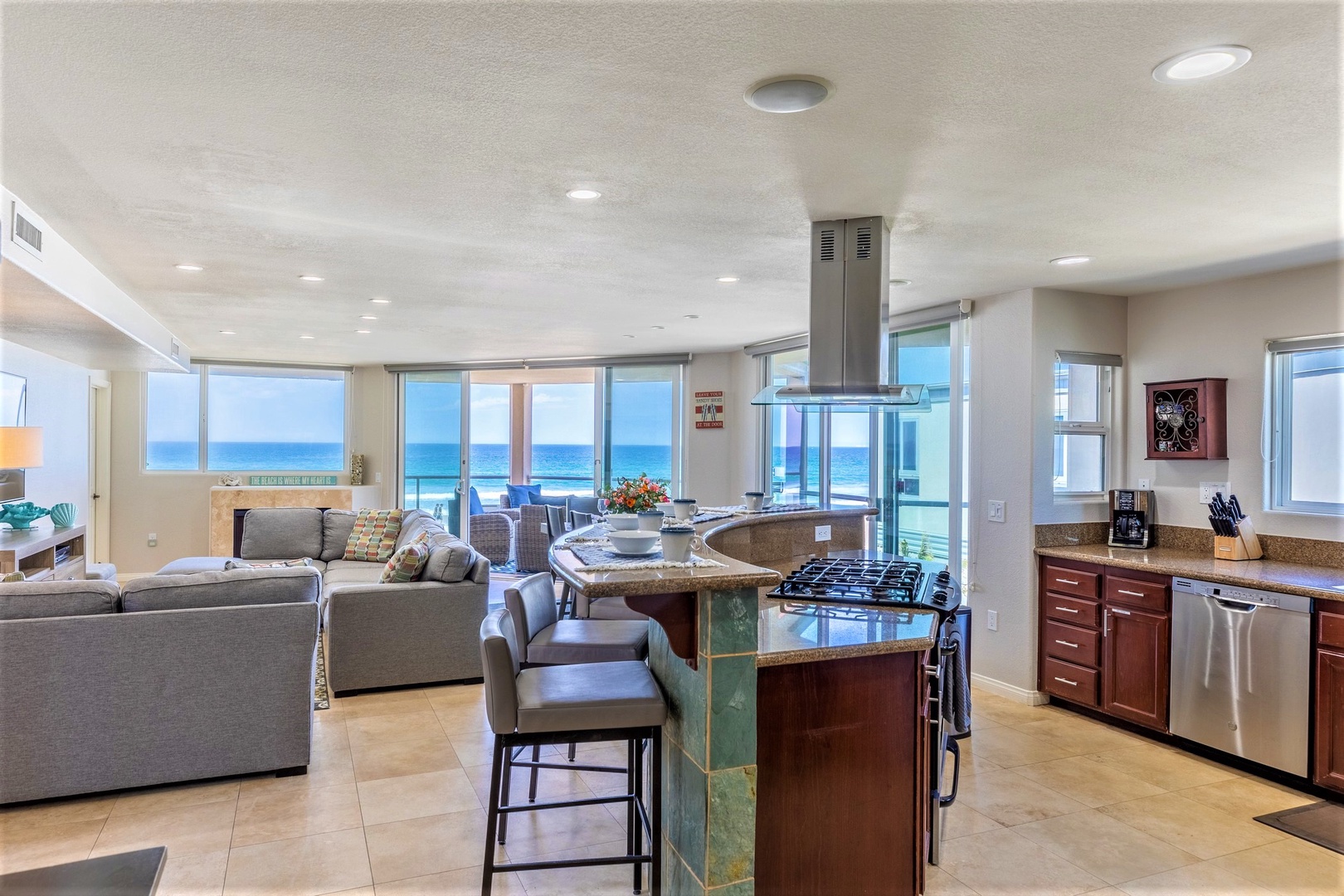 Open floorplan living area