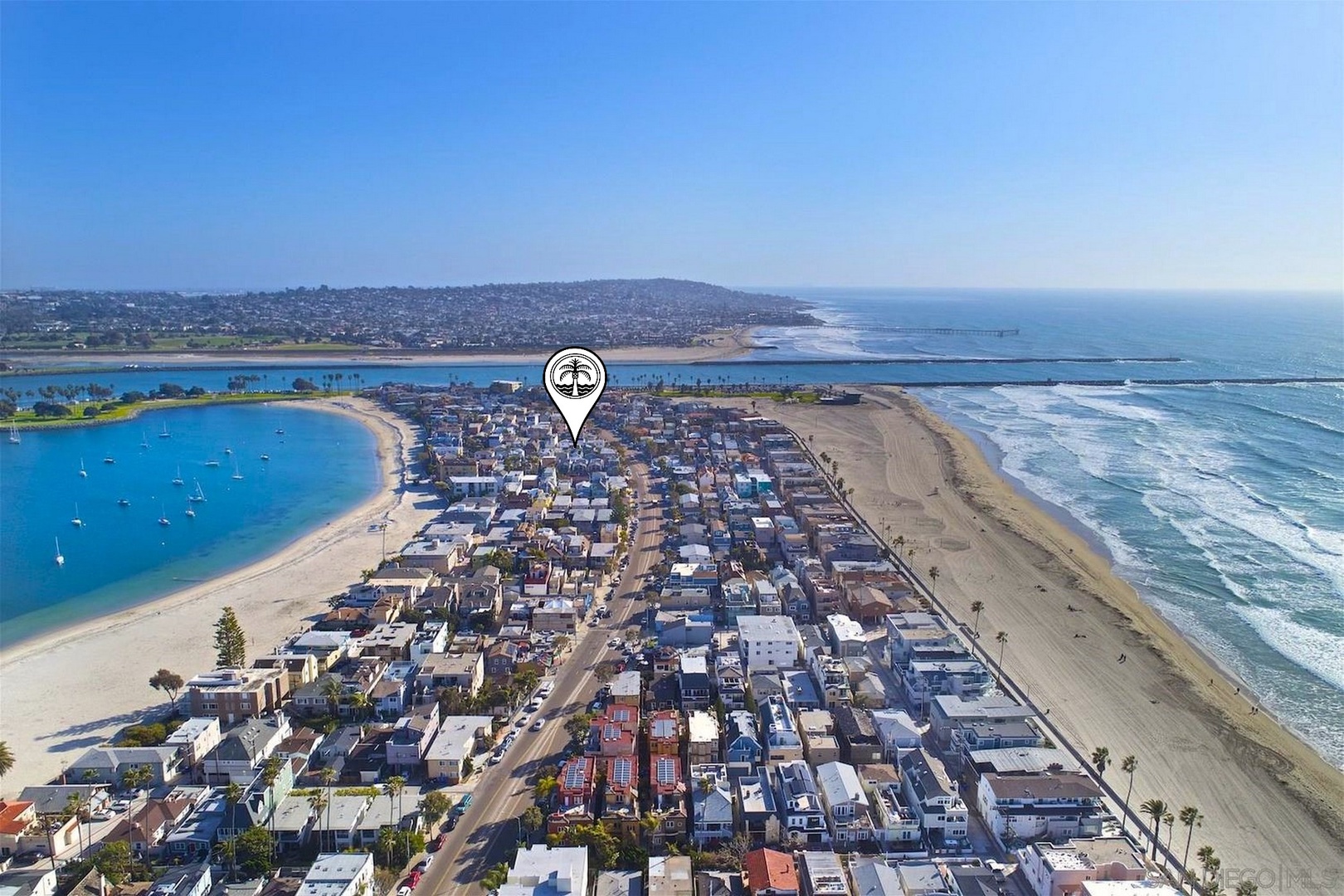 South Mission Beach aerial