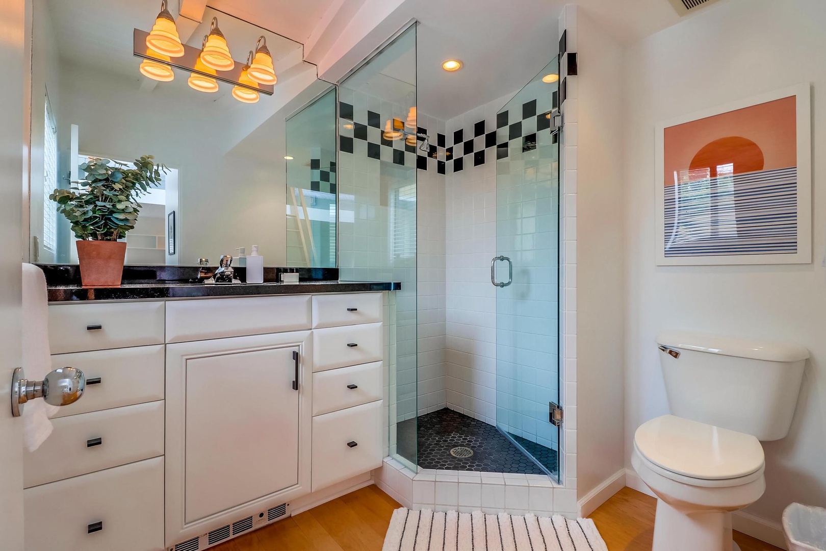 Casita bathroom with shower