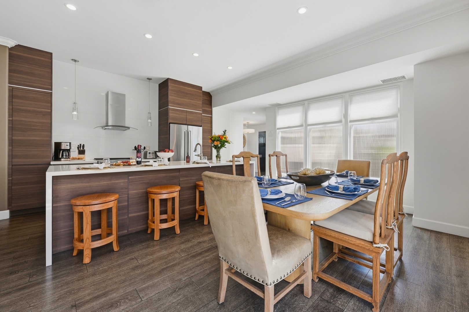 Kitchen and dining area