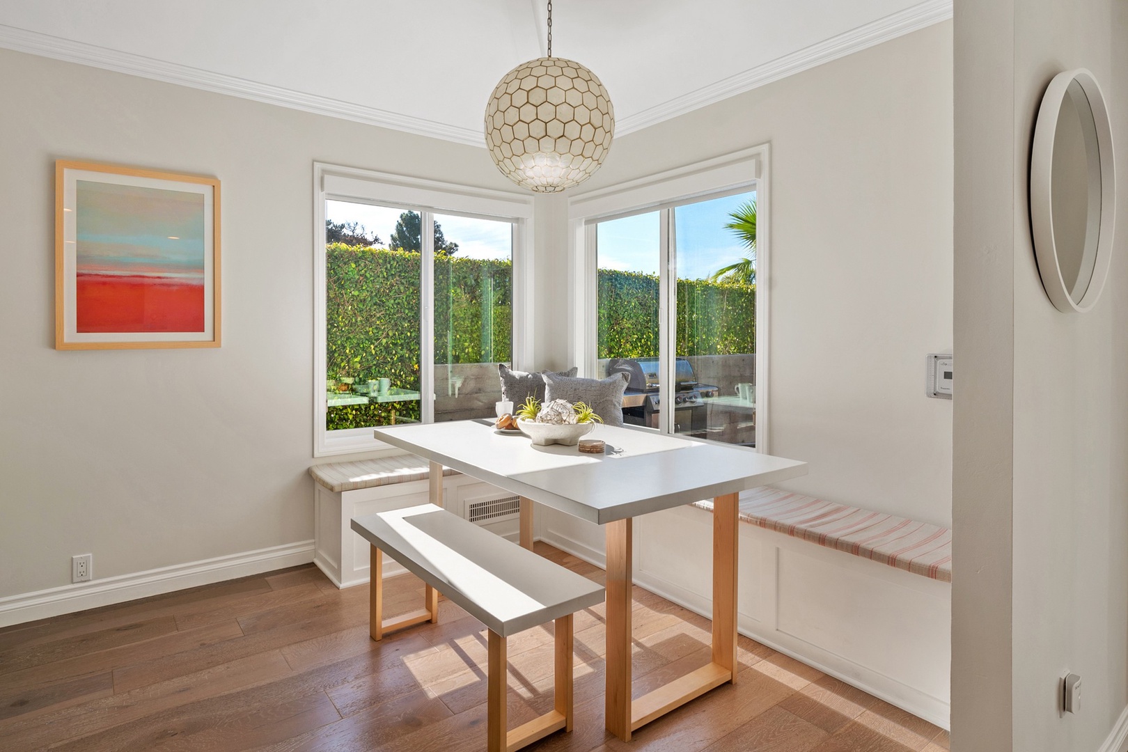 Dining nook next to kitchen