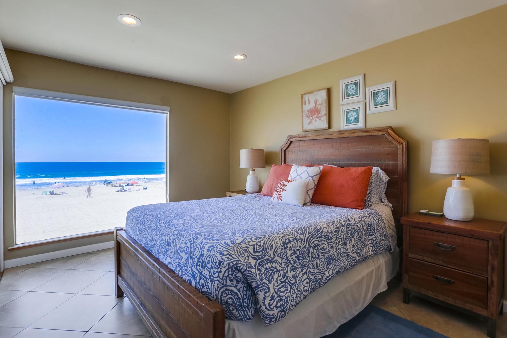 Oceanview primary bedroom