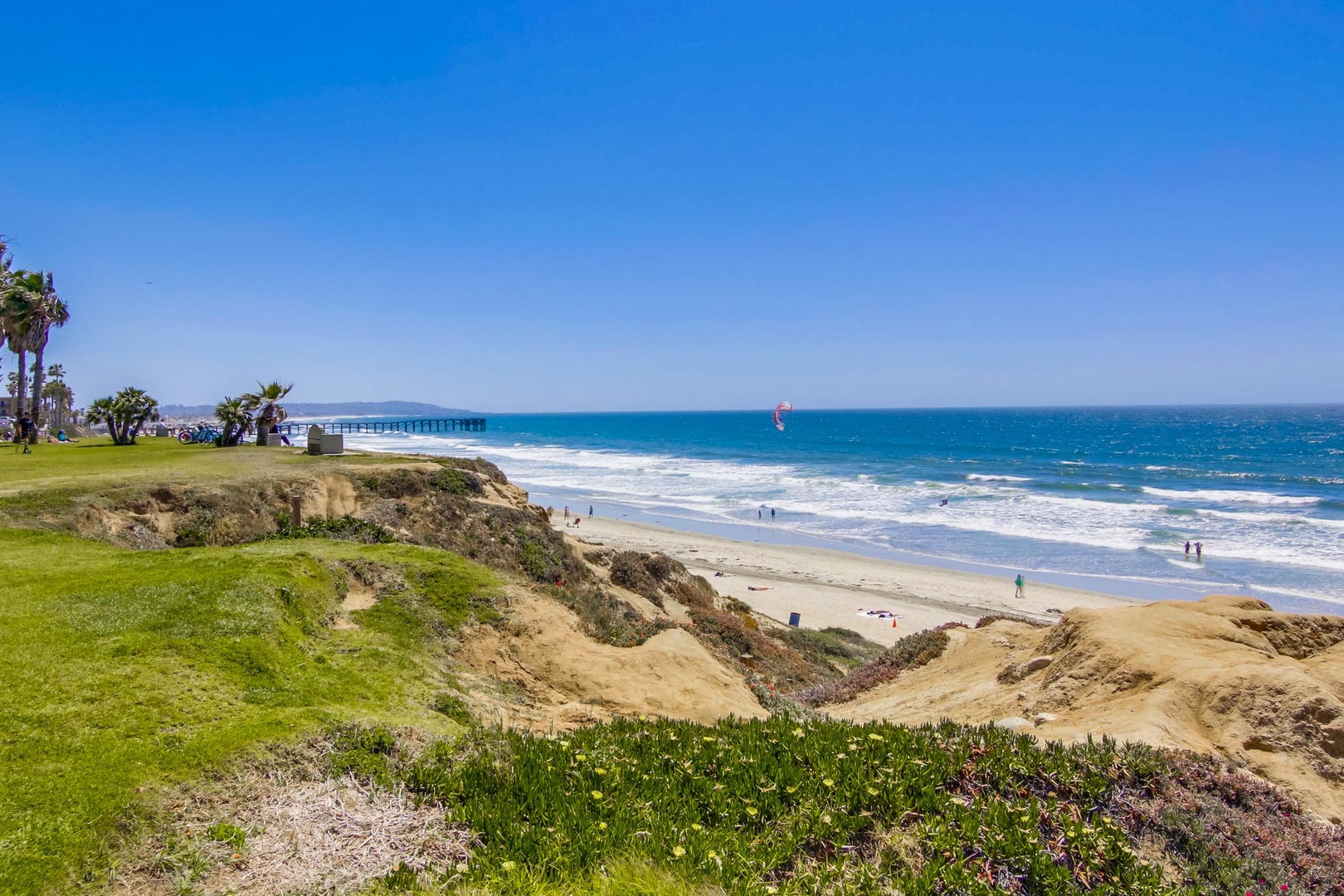 Ocean overlook at Palisades Park
