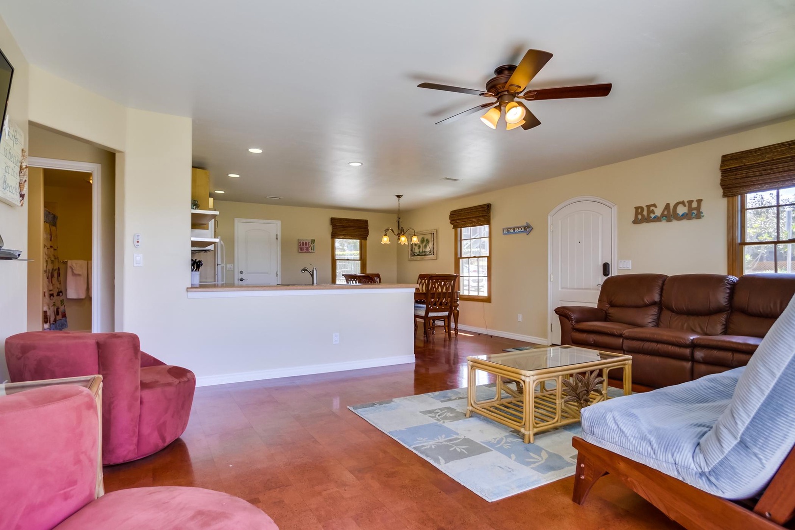 Open concept Living Area