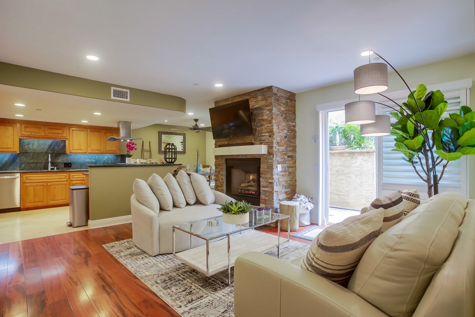 Open concept living area