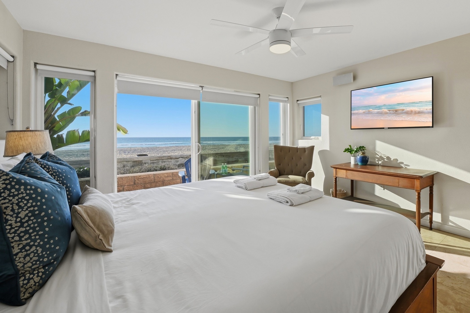 King Primary Suite with patio