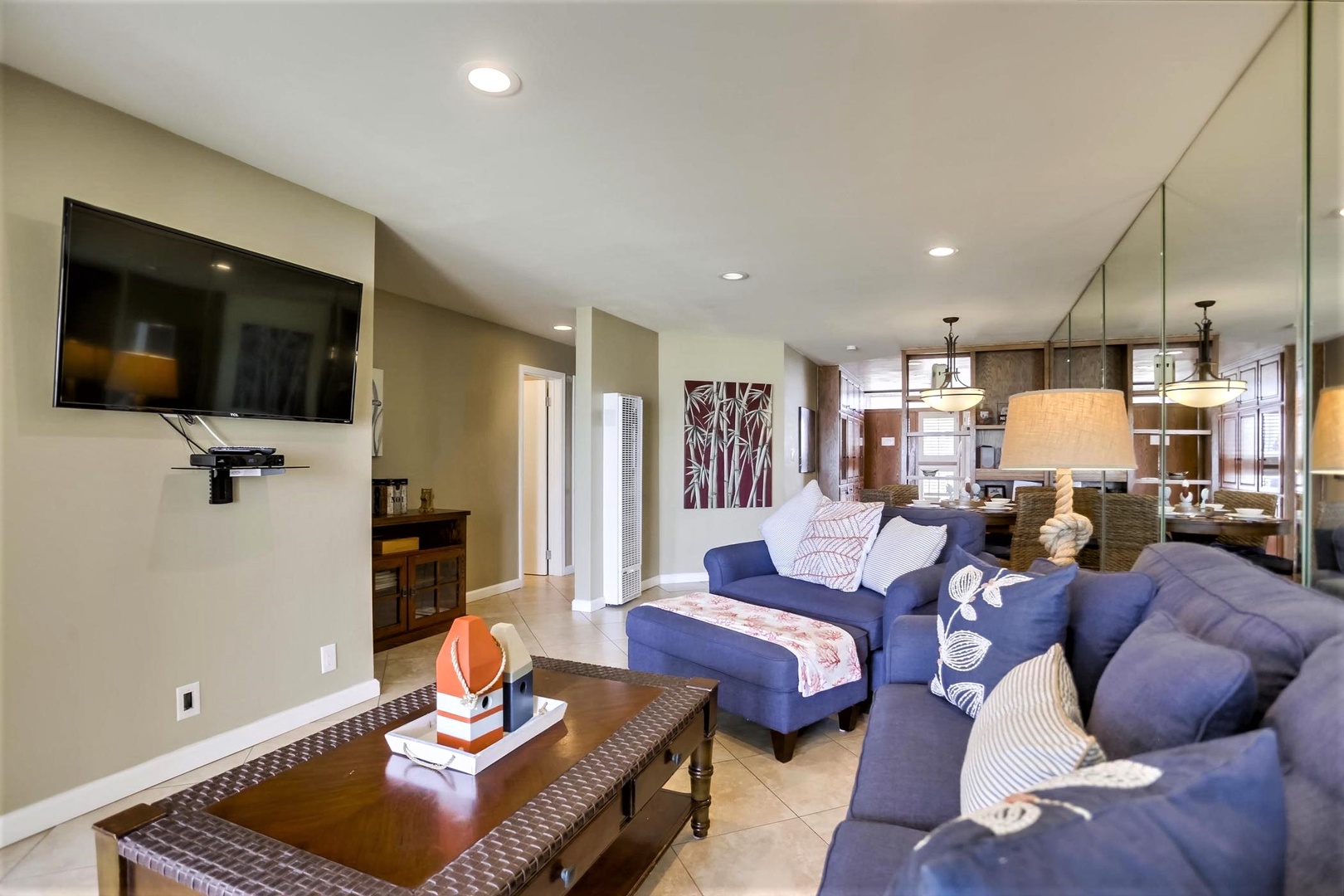 Comfy living room seating