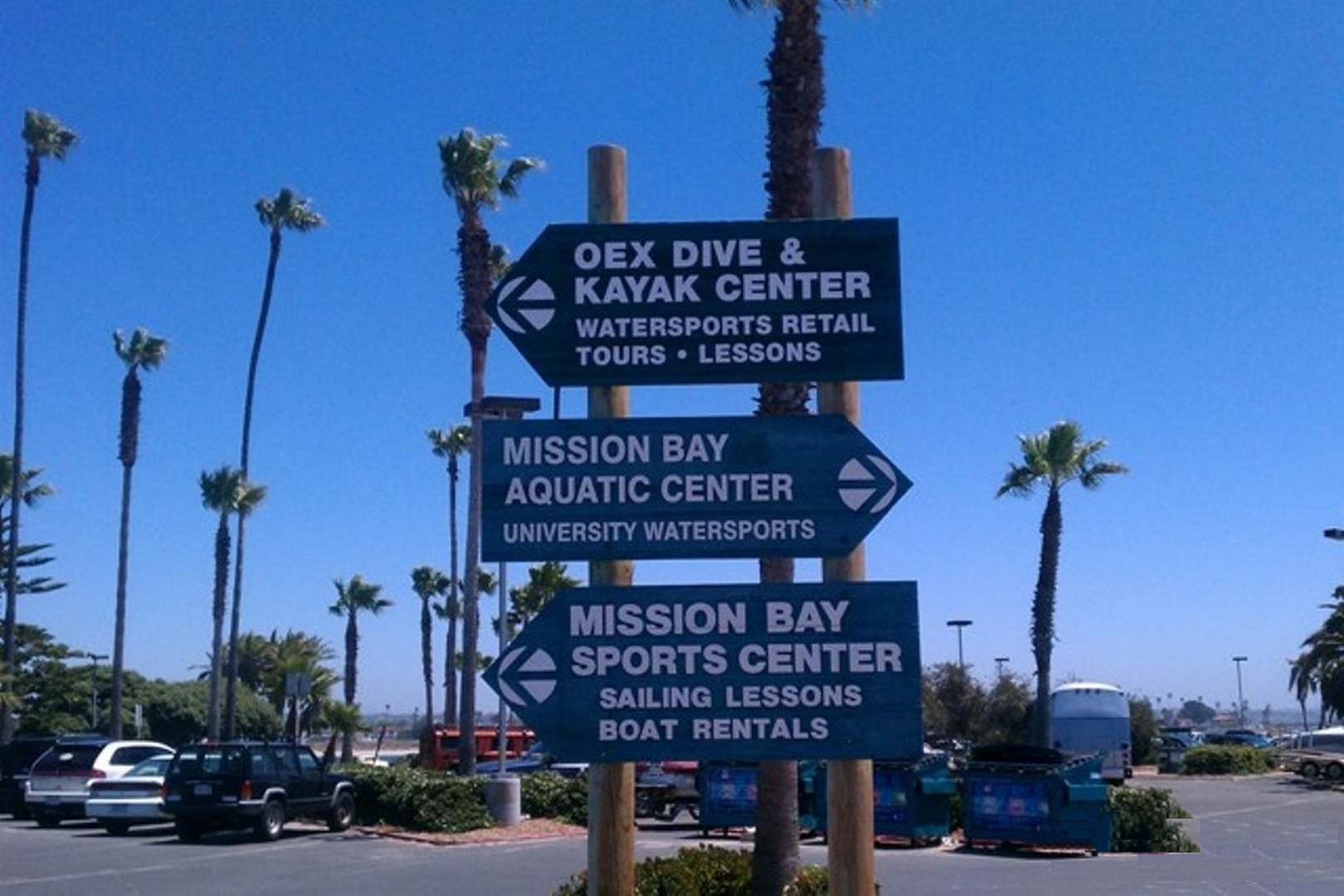 Mission Bay Aquatic Center Sign