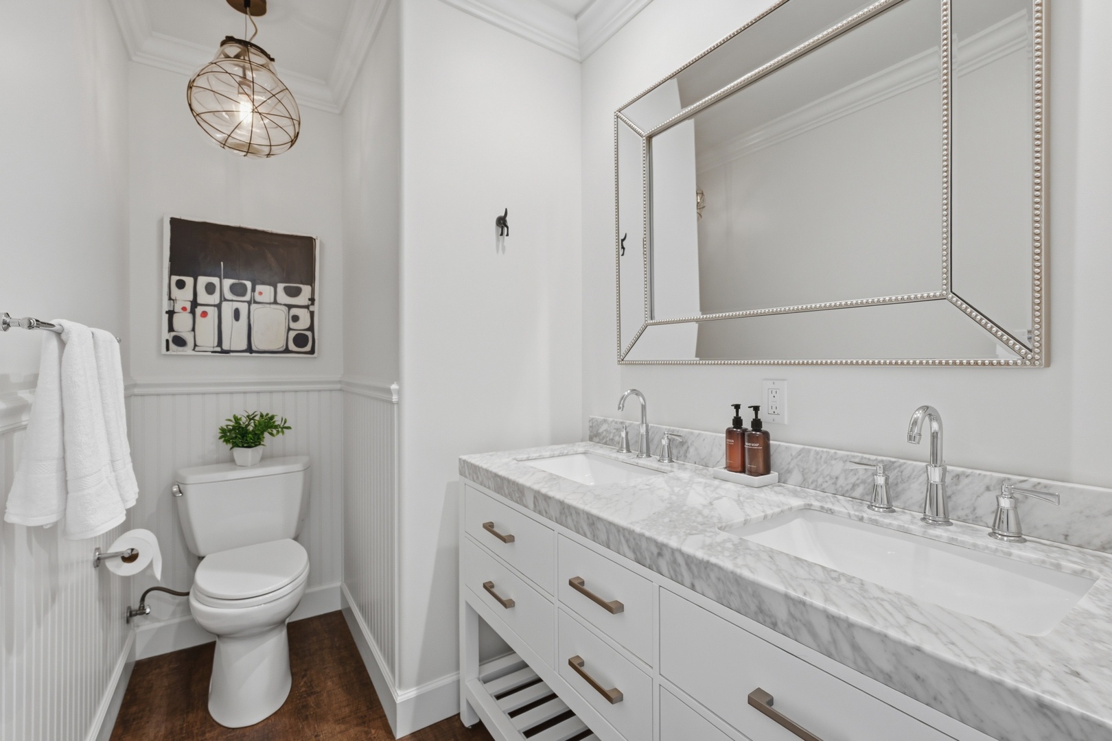 Elegantly appointed full bath