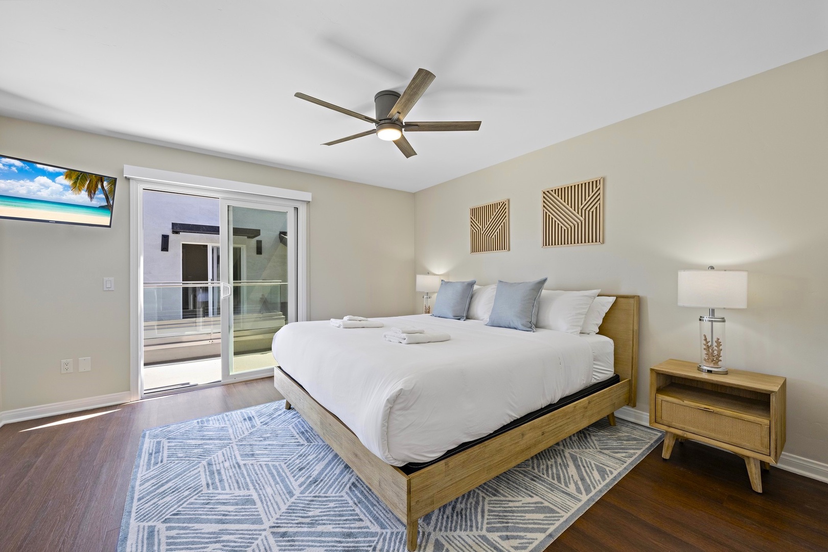 3rd-level Bedroom 2 with deck