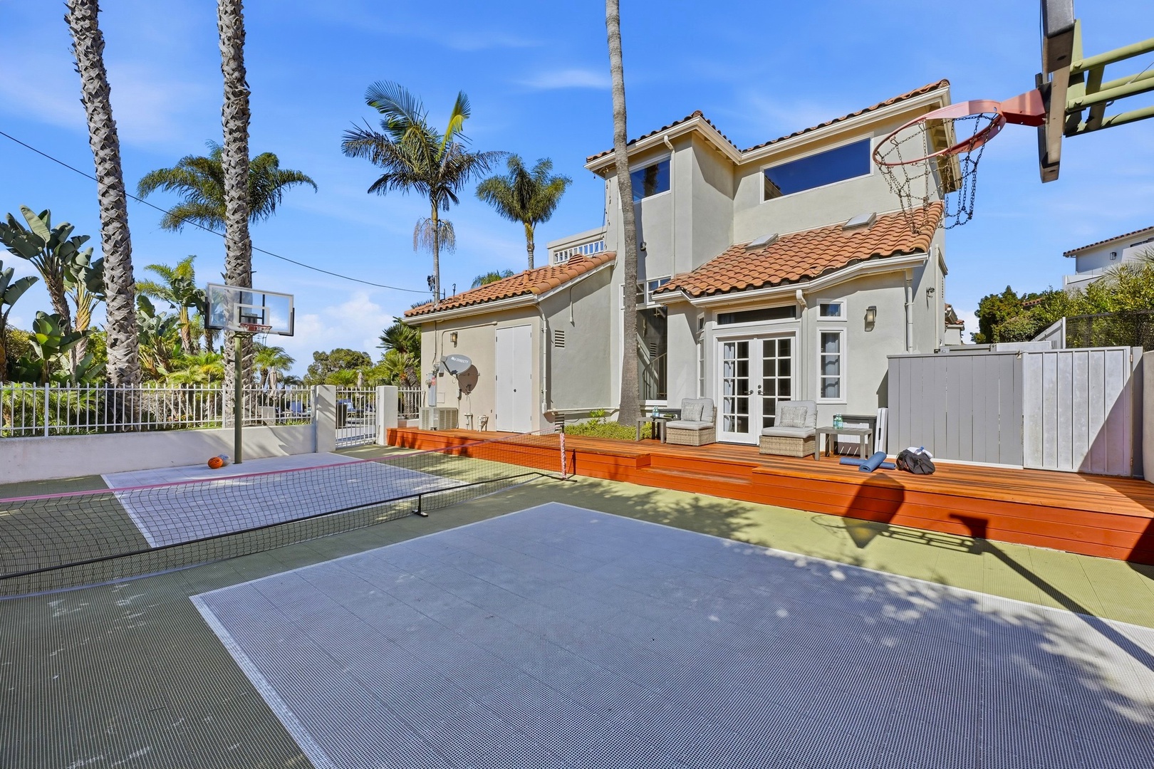 Pickle ball and basketball sport court