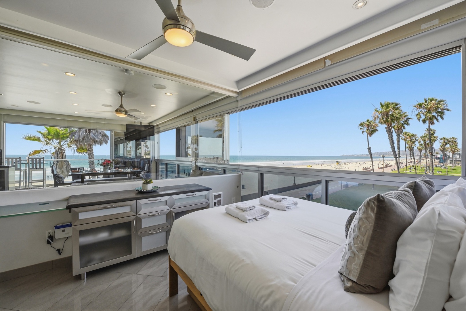 Guest Bedroom 2 with beachfront views