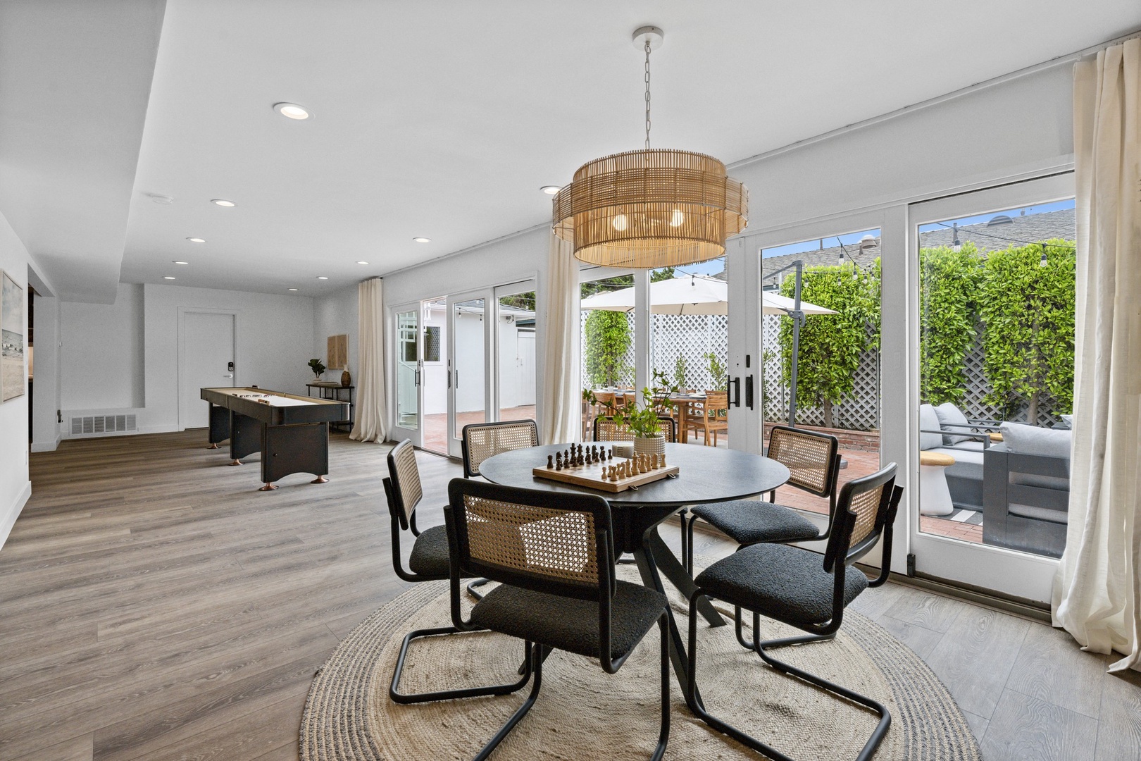 Inspiring game room & shuffle board