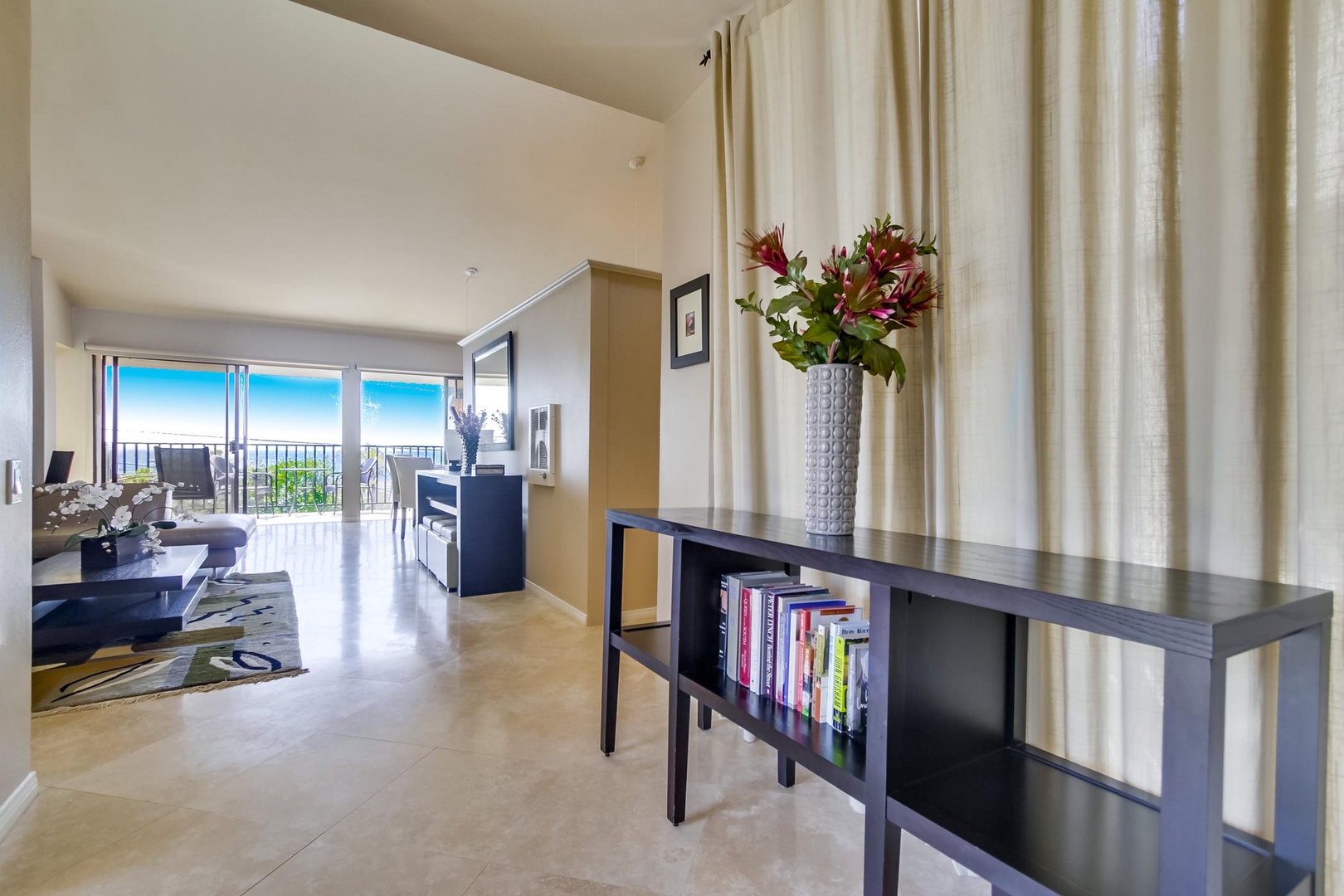 Entry way to living area