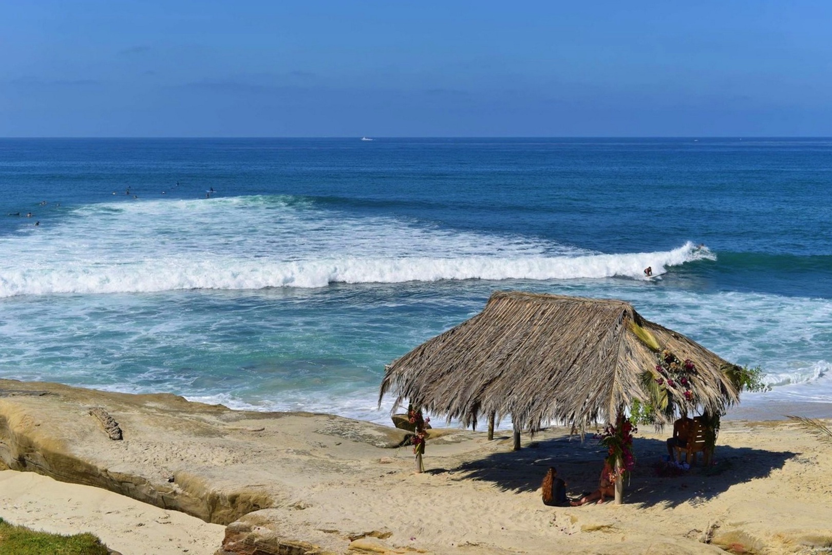 The famous break at the surf shack