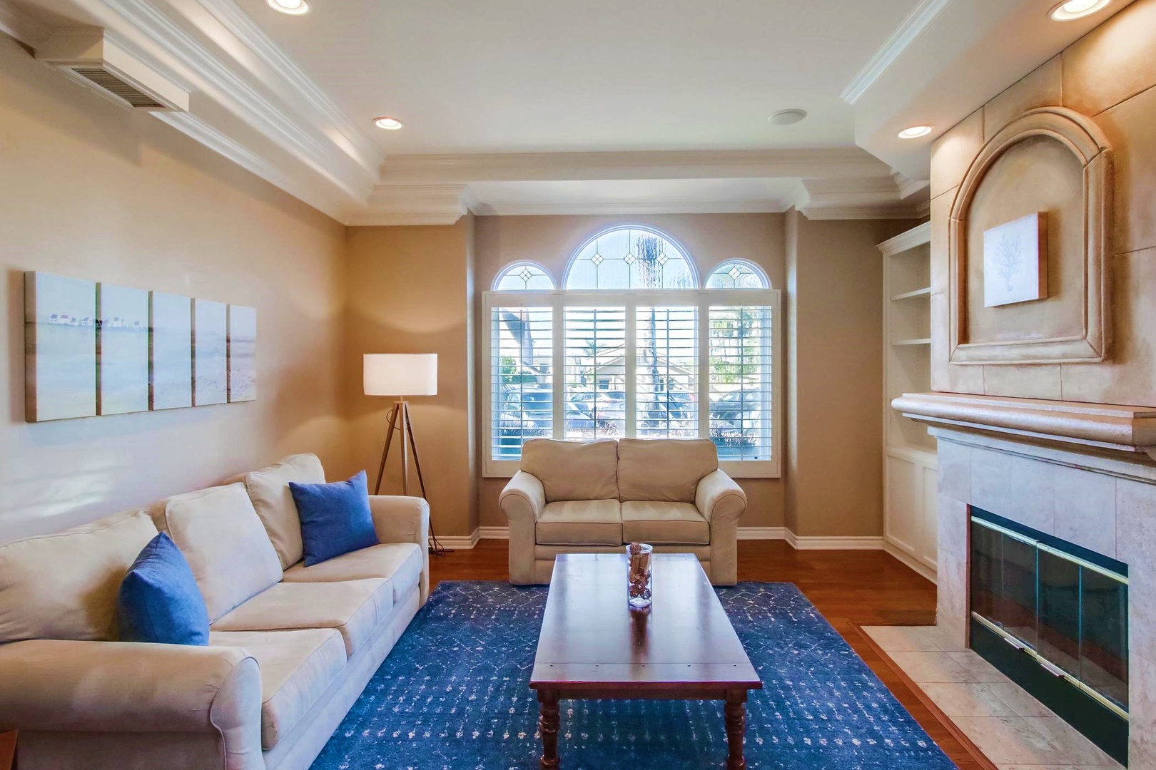 Formal living room with big picture window