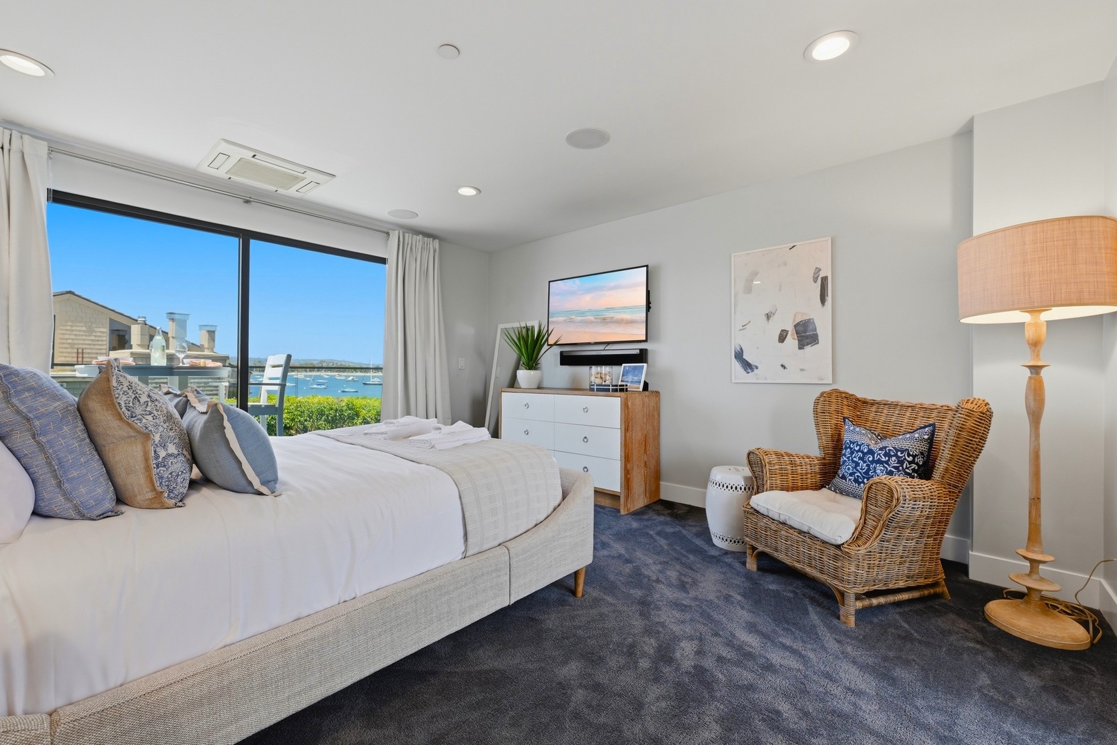 Guest Suite 1 with Bistro set on balcony
