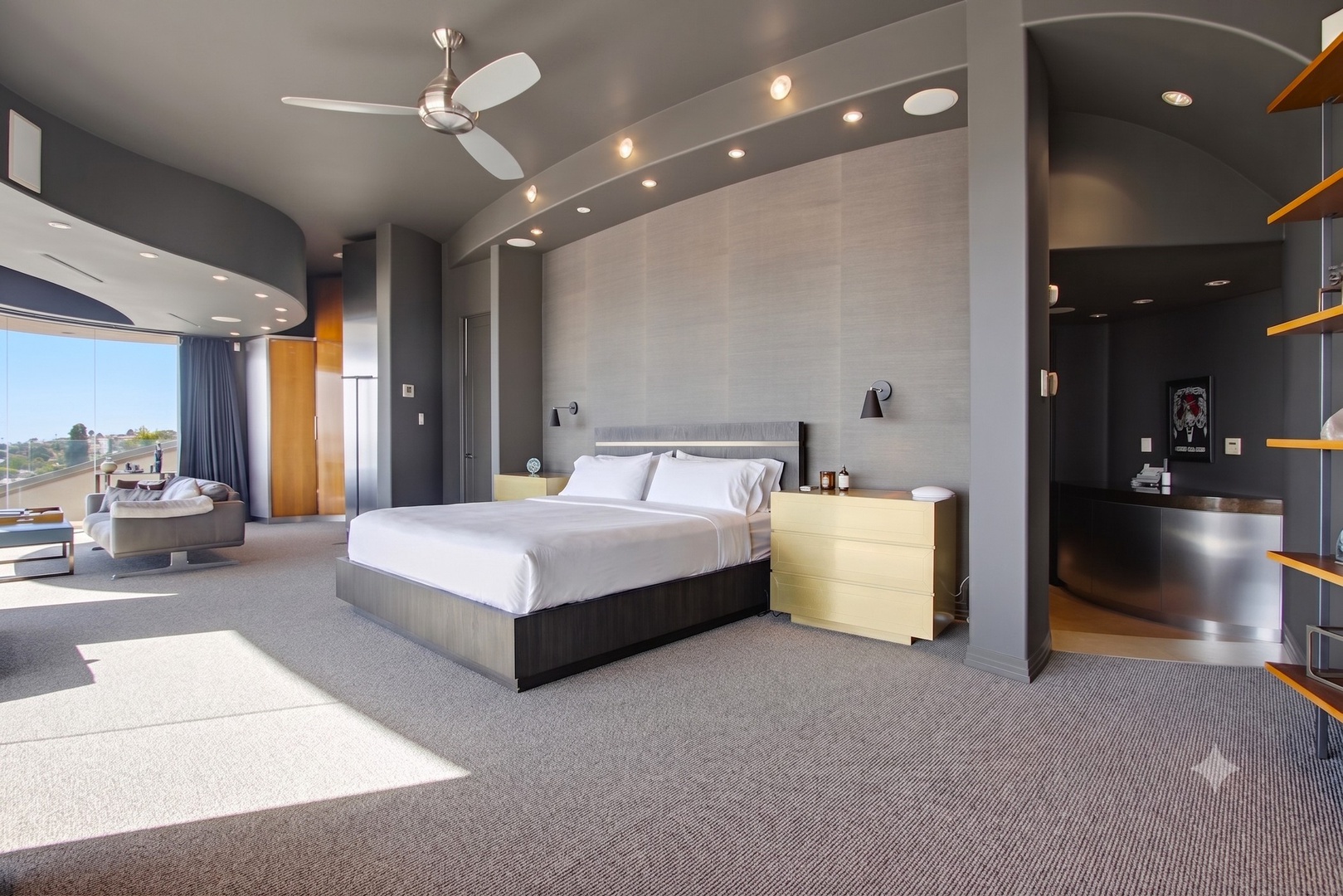 Sleek Primary Suite with king bed