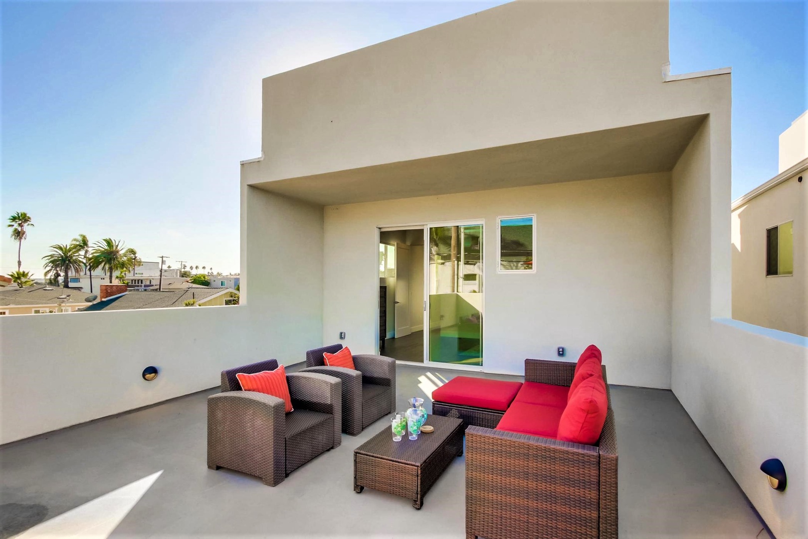 Second-level outdoor living area