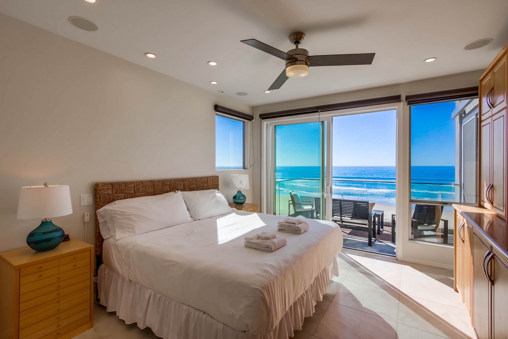 Primary suite with ocean views