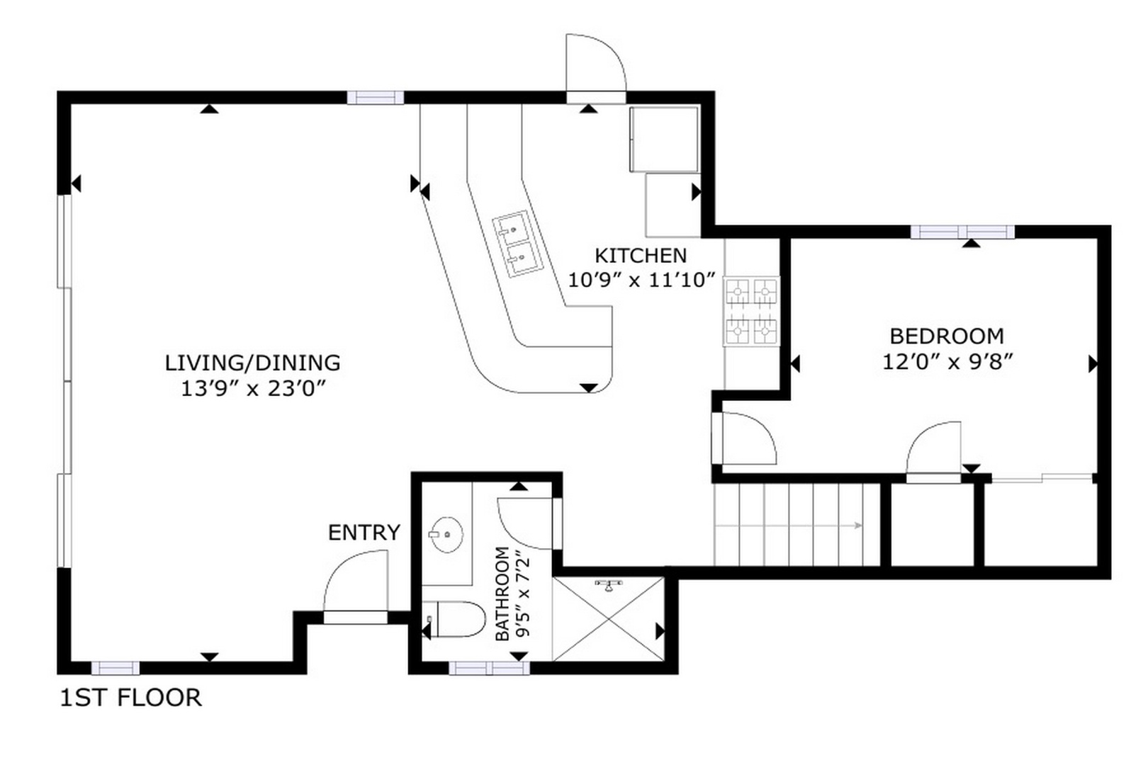 Ground level floor plan