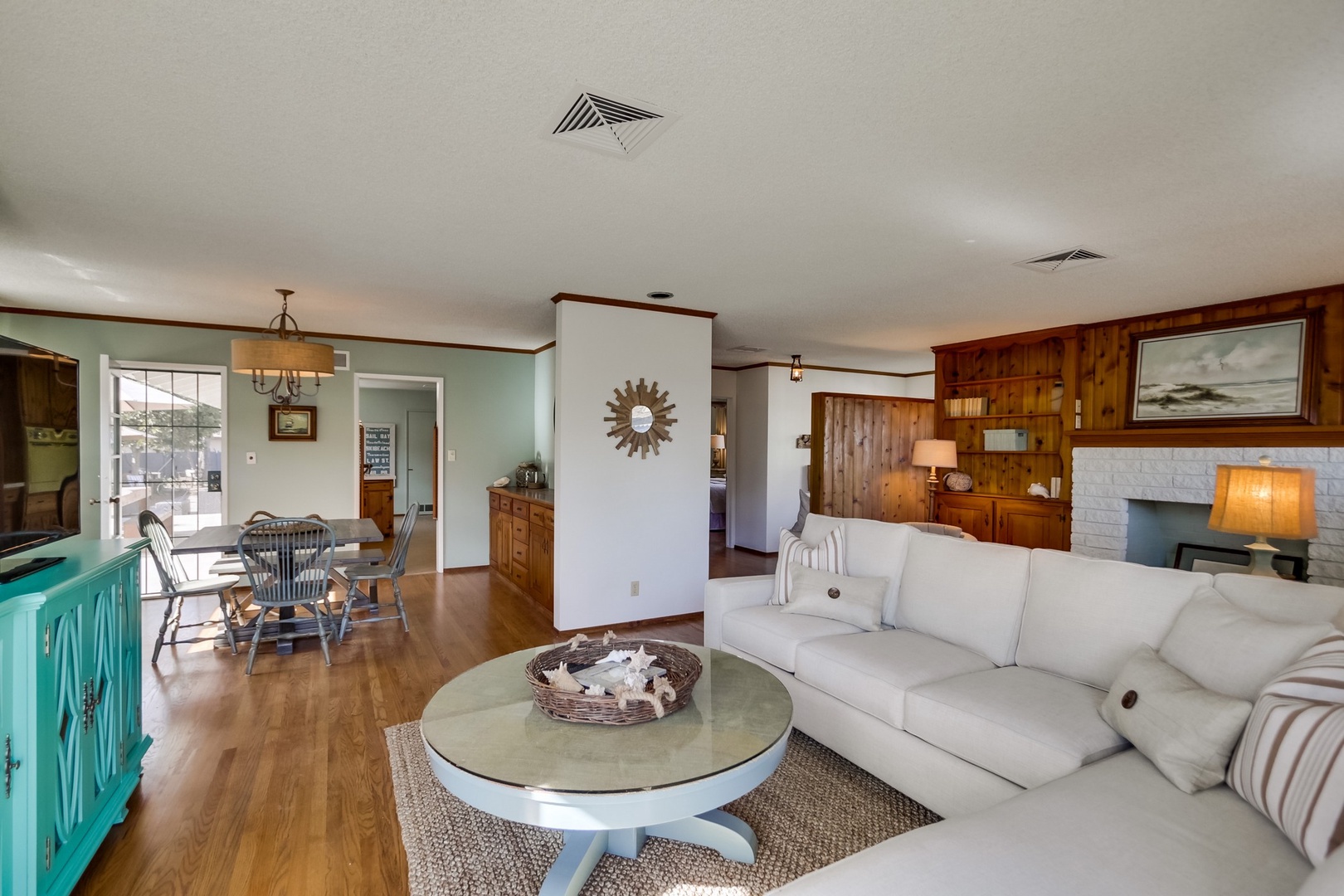 Living room towards the dining room