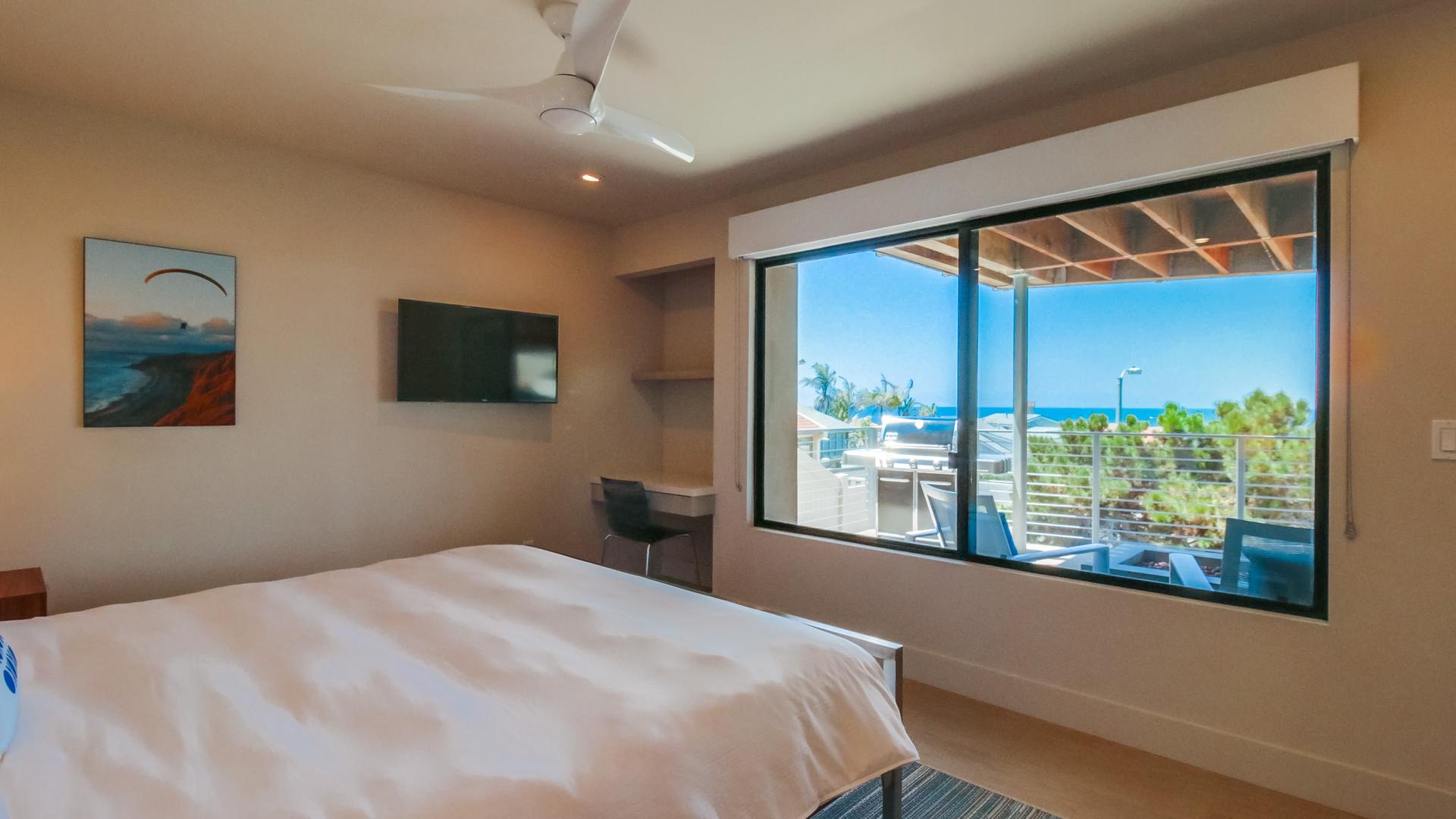 Primary bedroom with ocean views