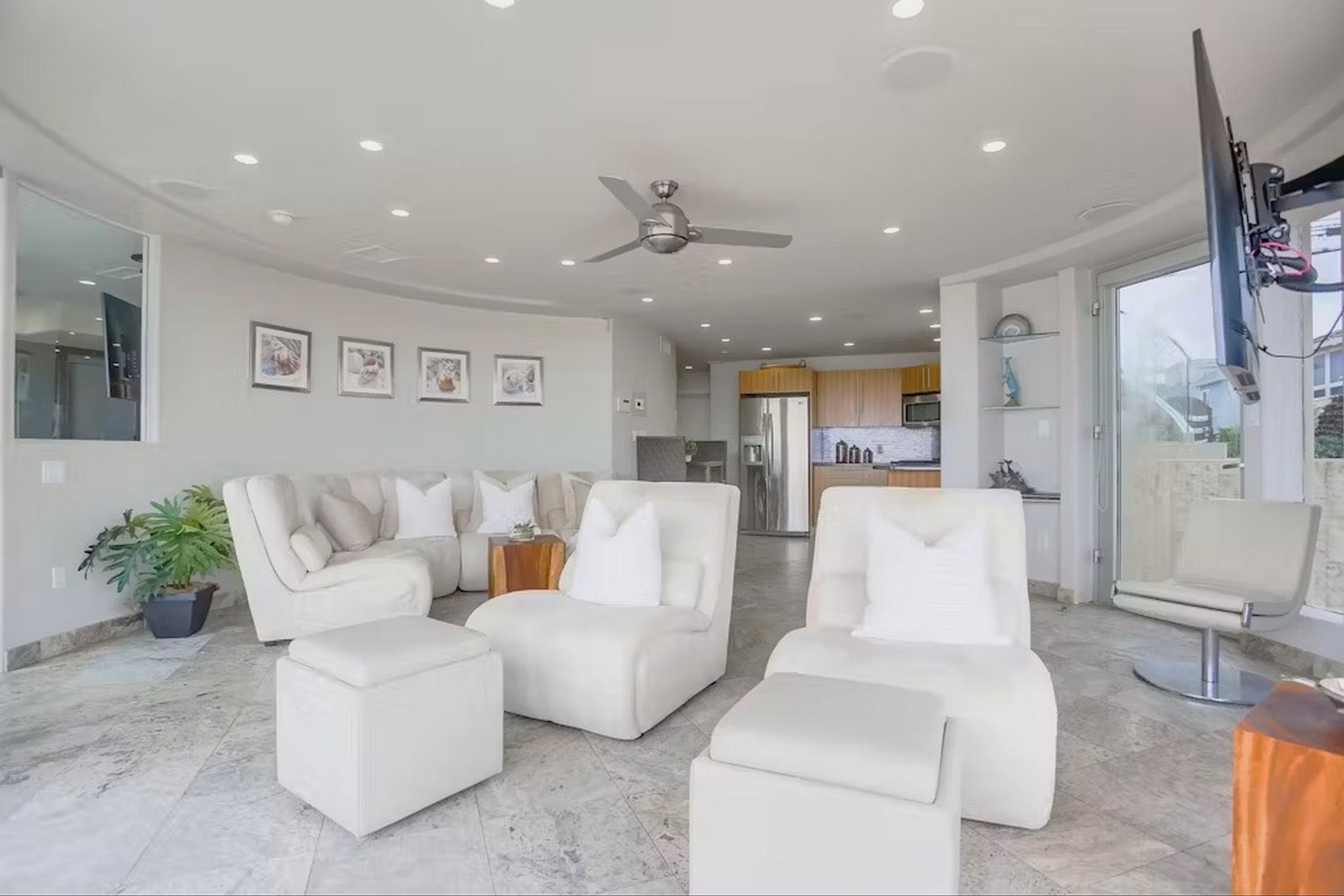 Comfortable furnishings with natural light