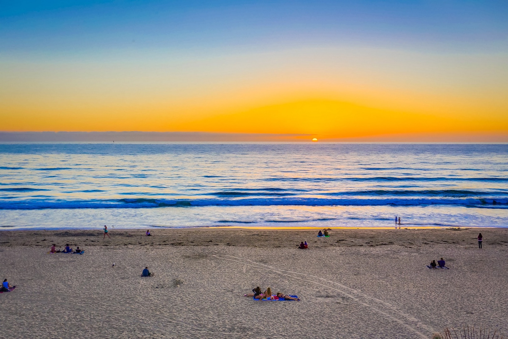 Sunset strolls on the beach