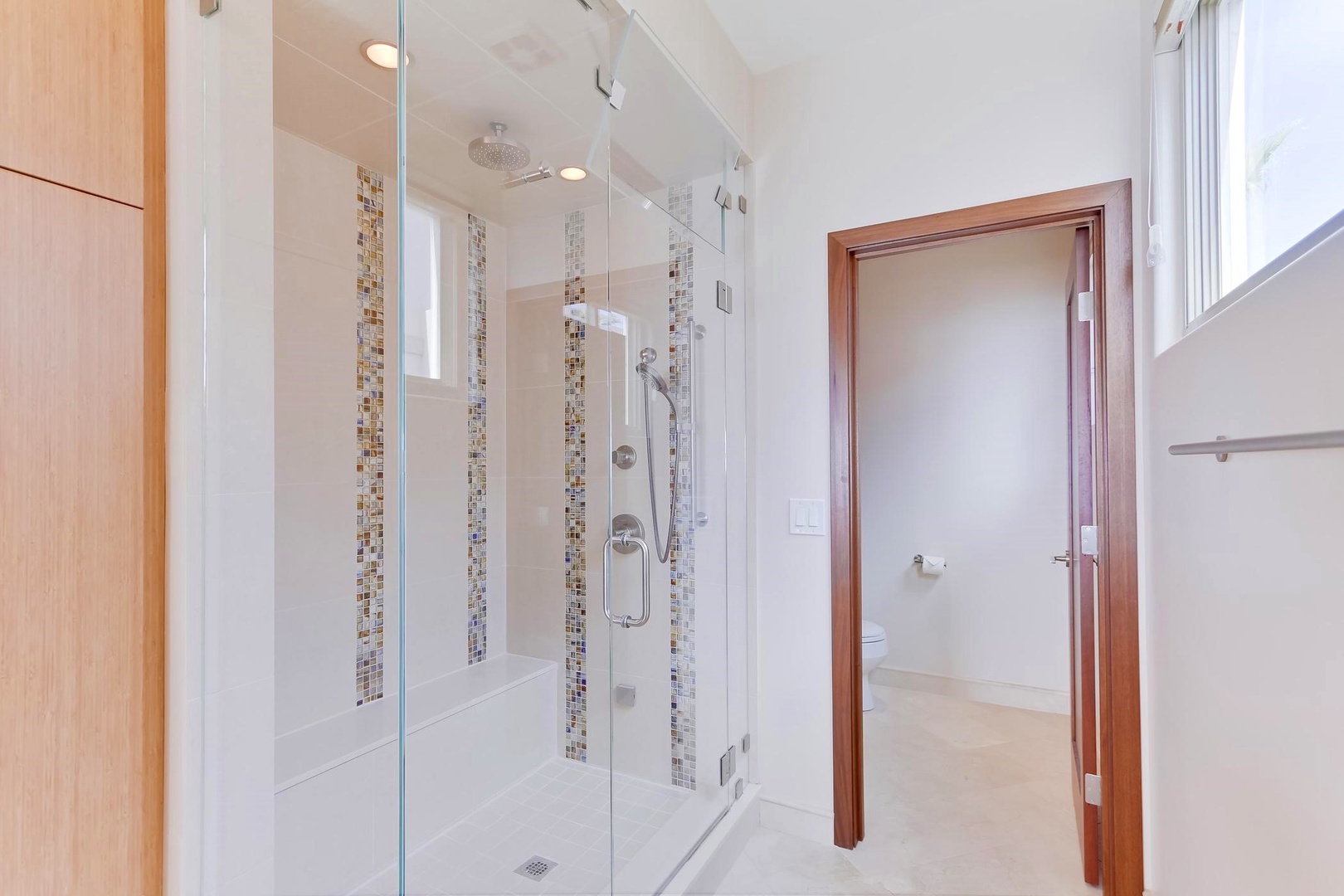 Over-sized walk-in shower