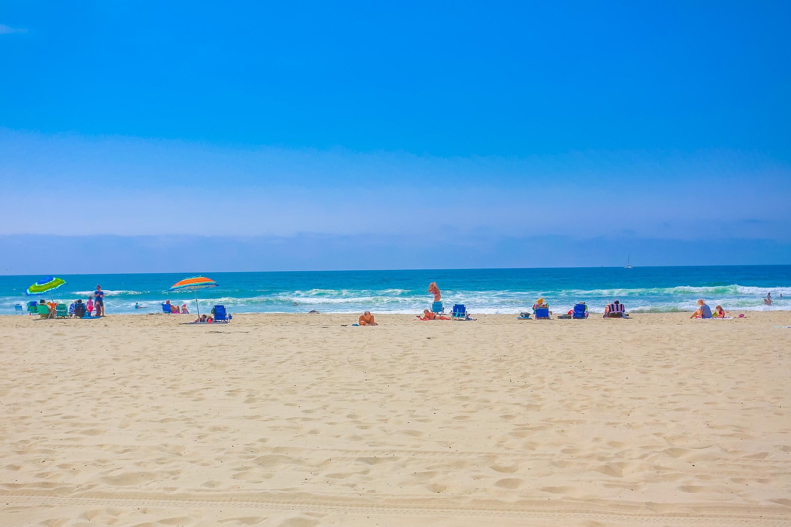 Miles of ocean and sandy beach