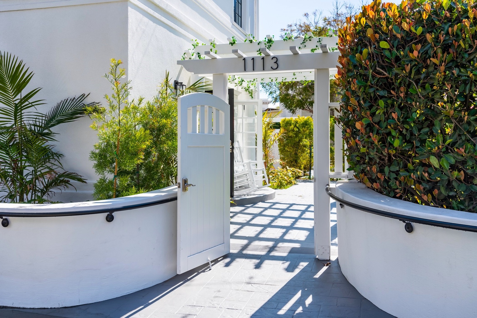 Gated entrance on Adella
