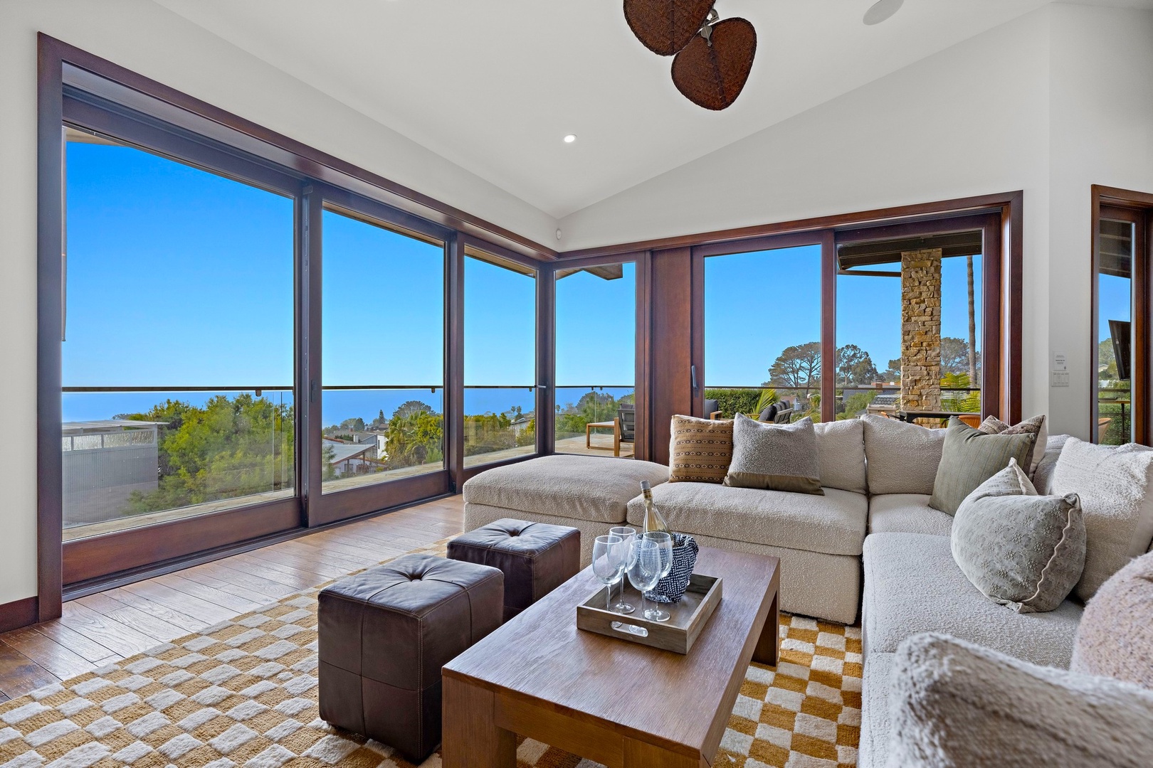 Ocean-view sliders open all the way up