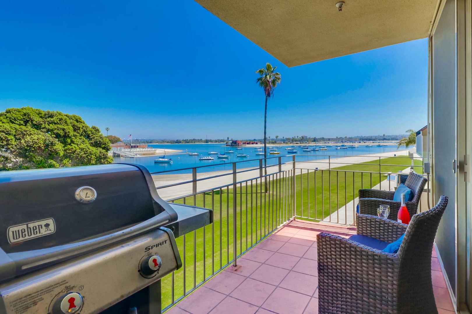 Bay front grilling