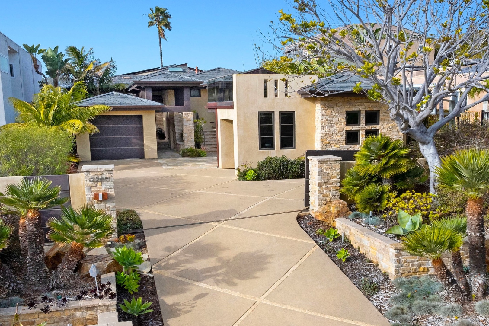 Gated front yard