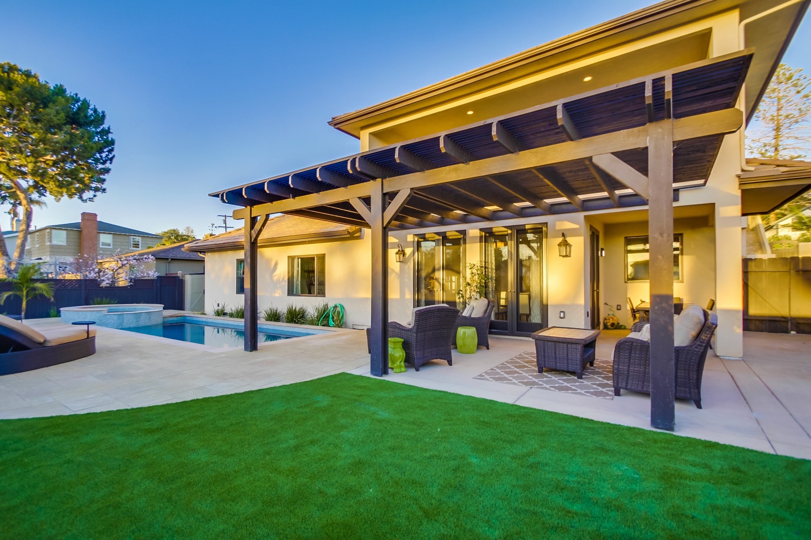 Backyard with patio