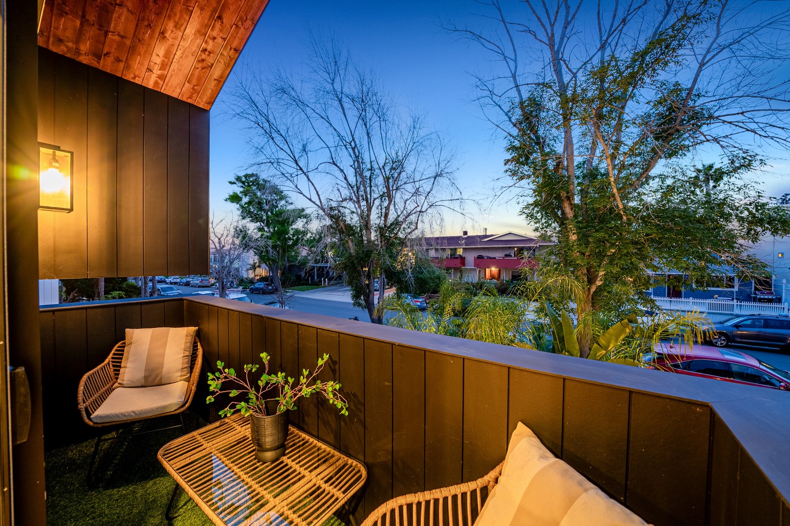 Balcony seating off Bedroom 2