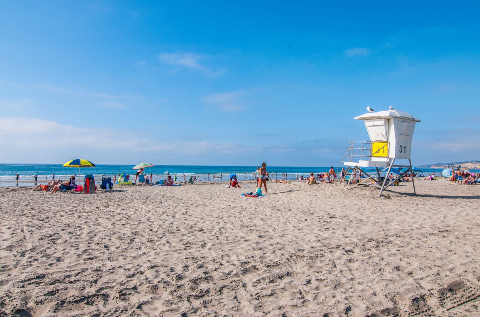 Wide and gently sloping sandy beach at the Shores!