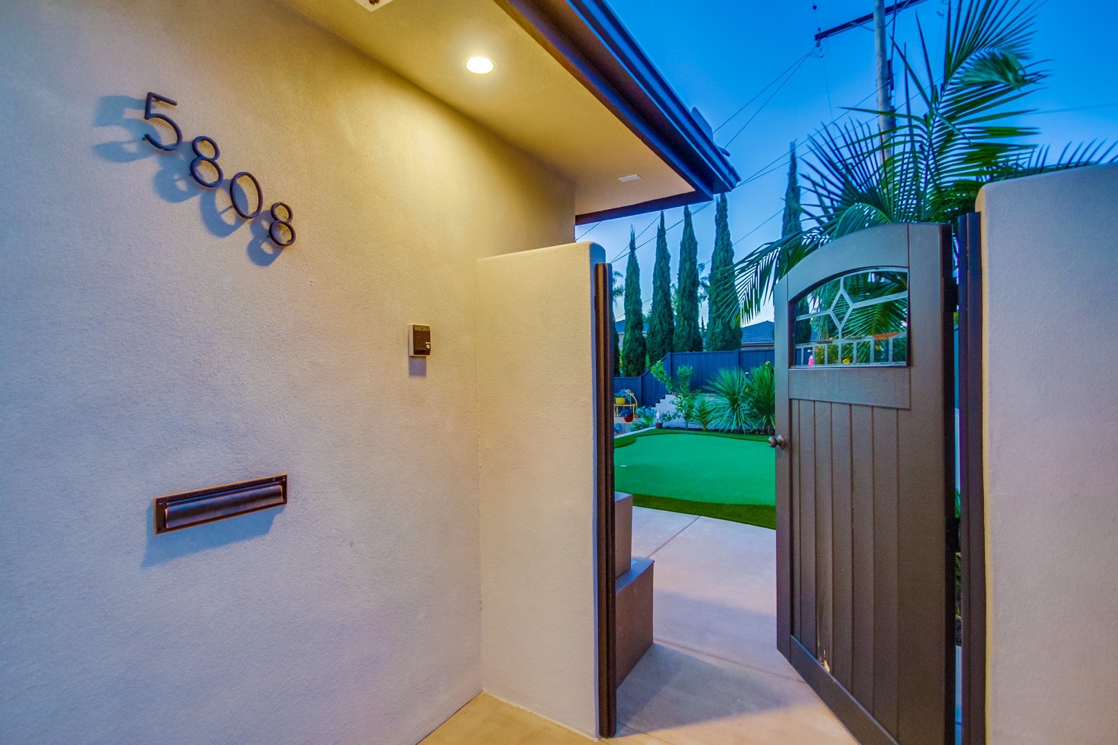 Gate into the property