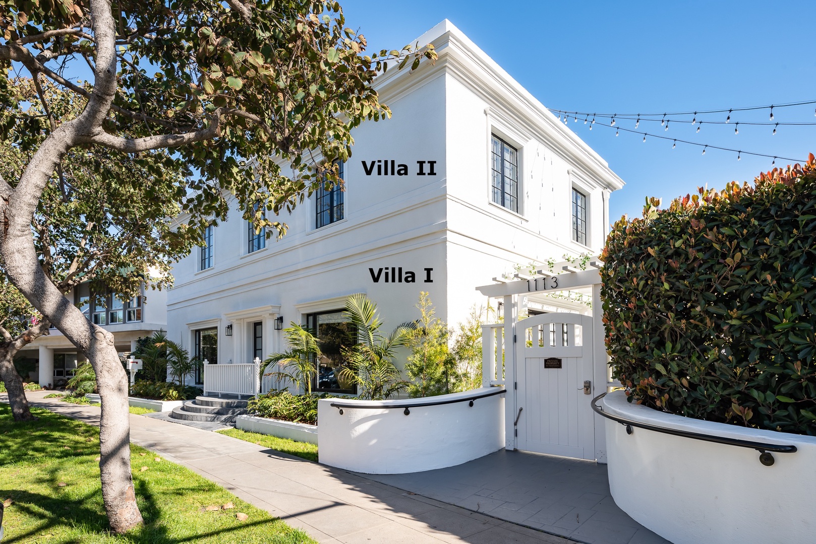 Villa 1 is on the ground level