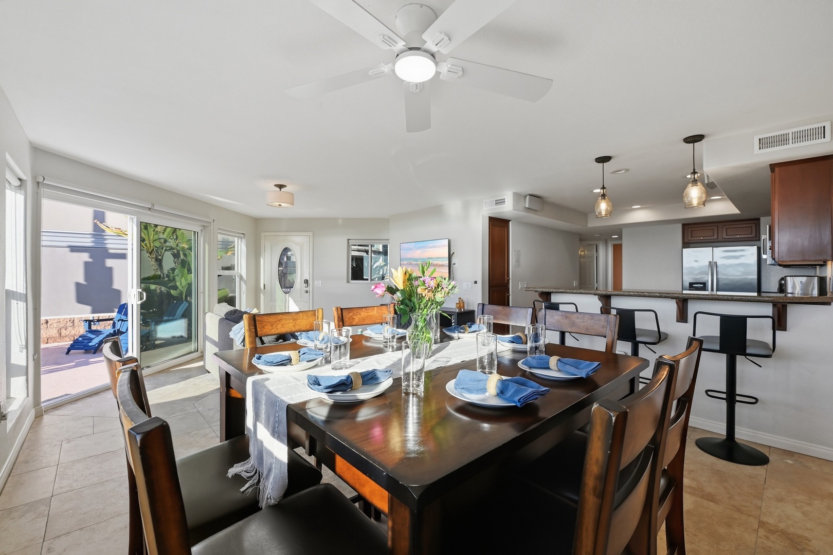 Open concept floor plan