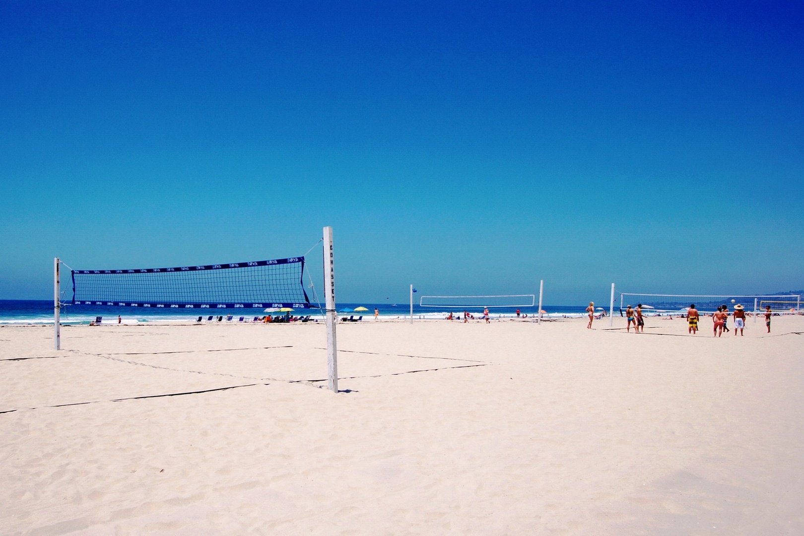 Nearby volleyball courts