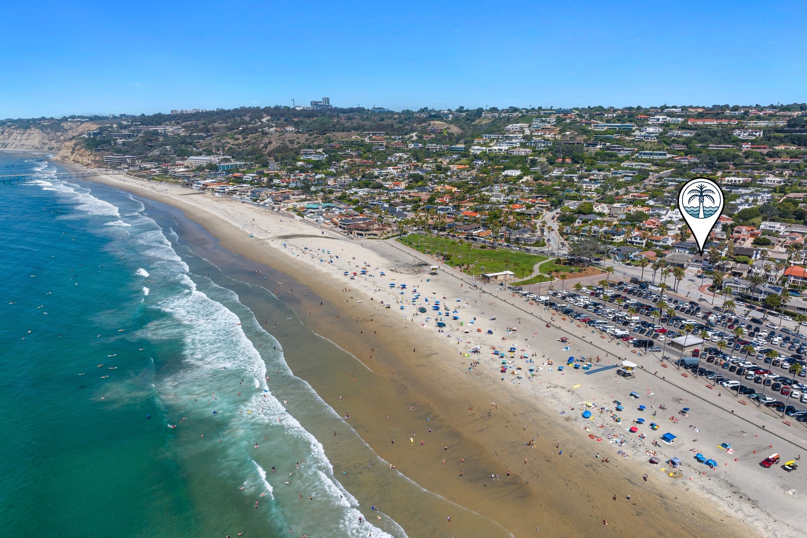 Wide sandy beach