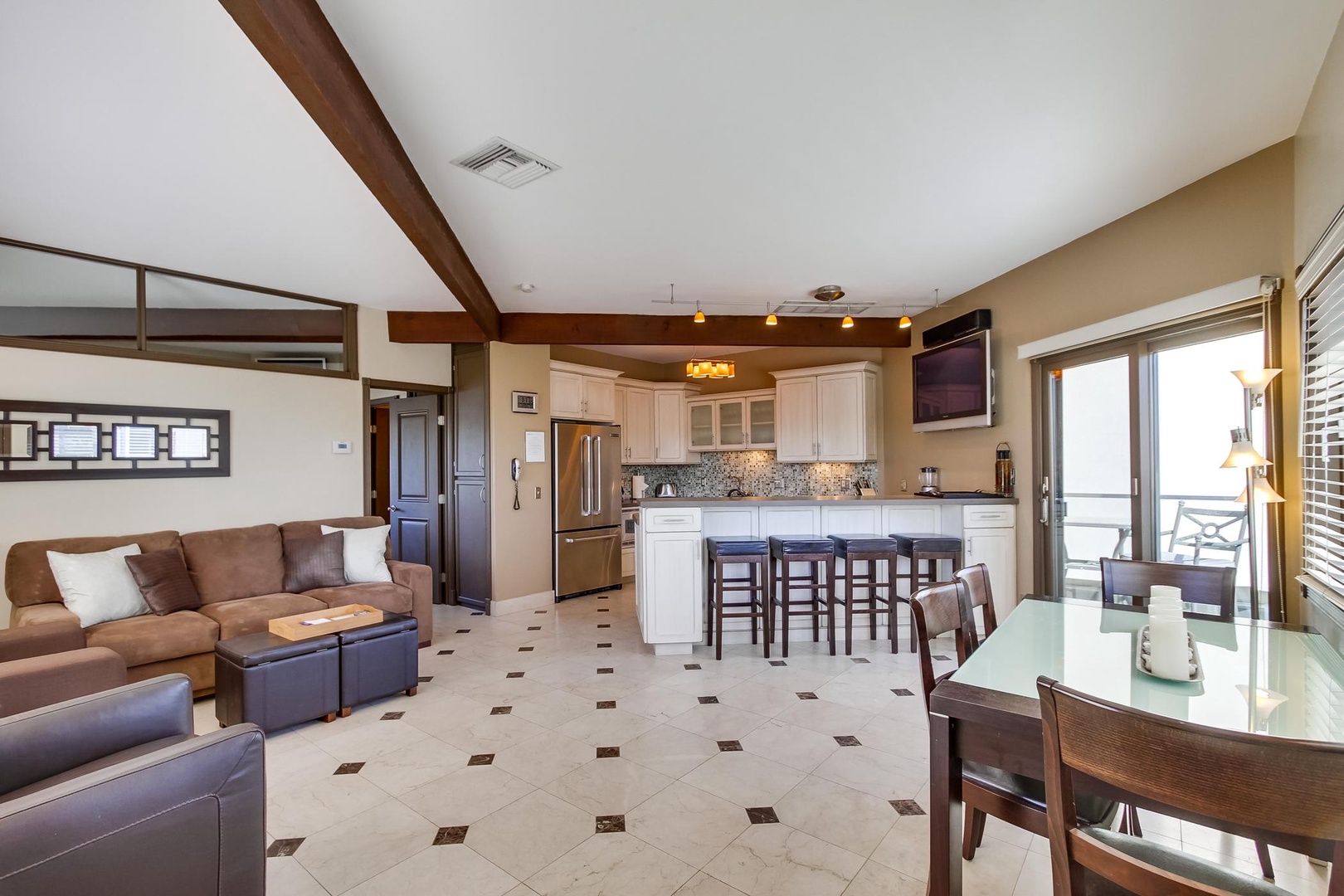 Open floor plan living area