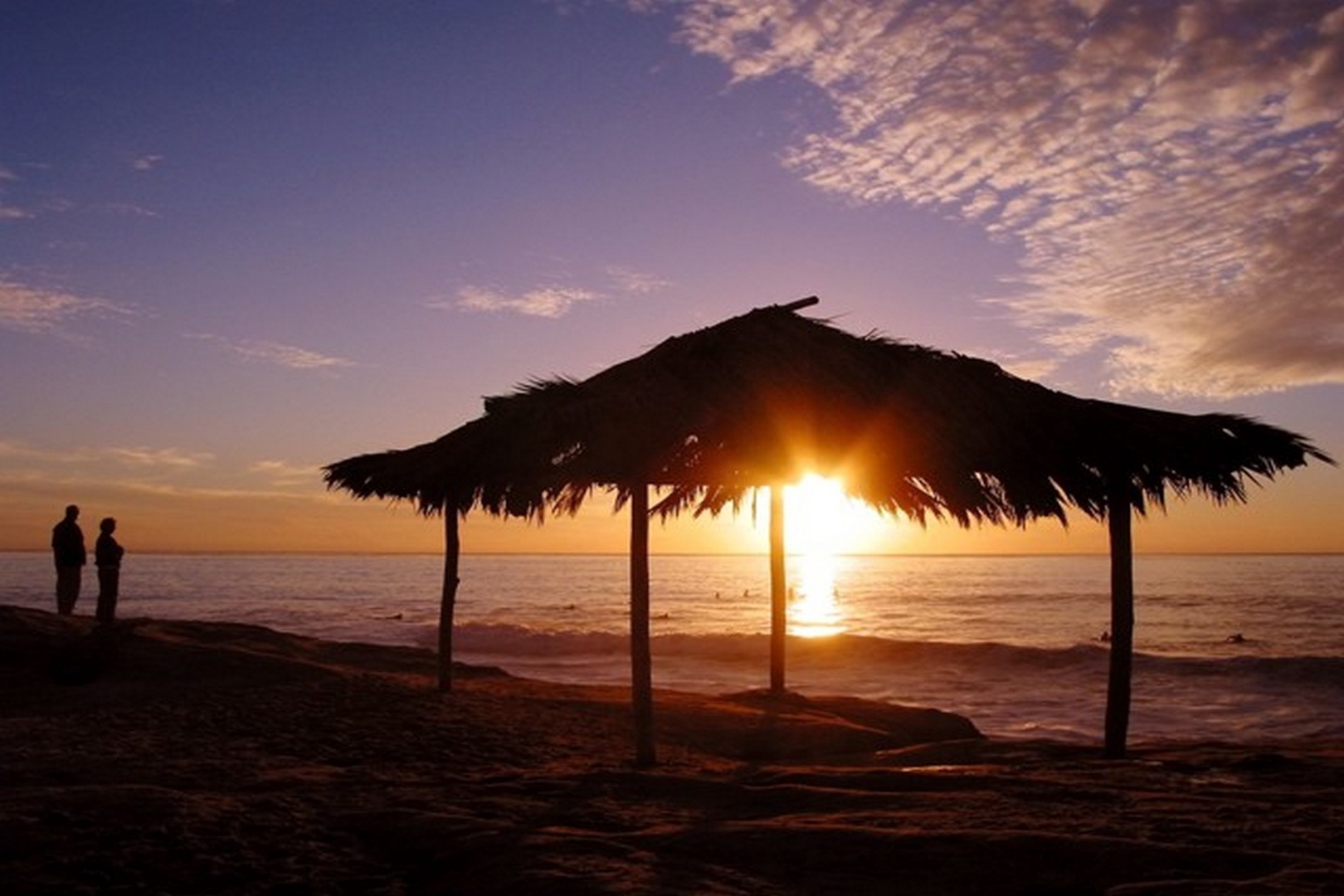 Sunset at the surf shack