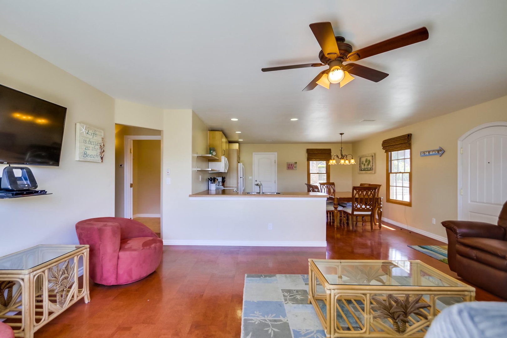 Open concept Living Area