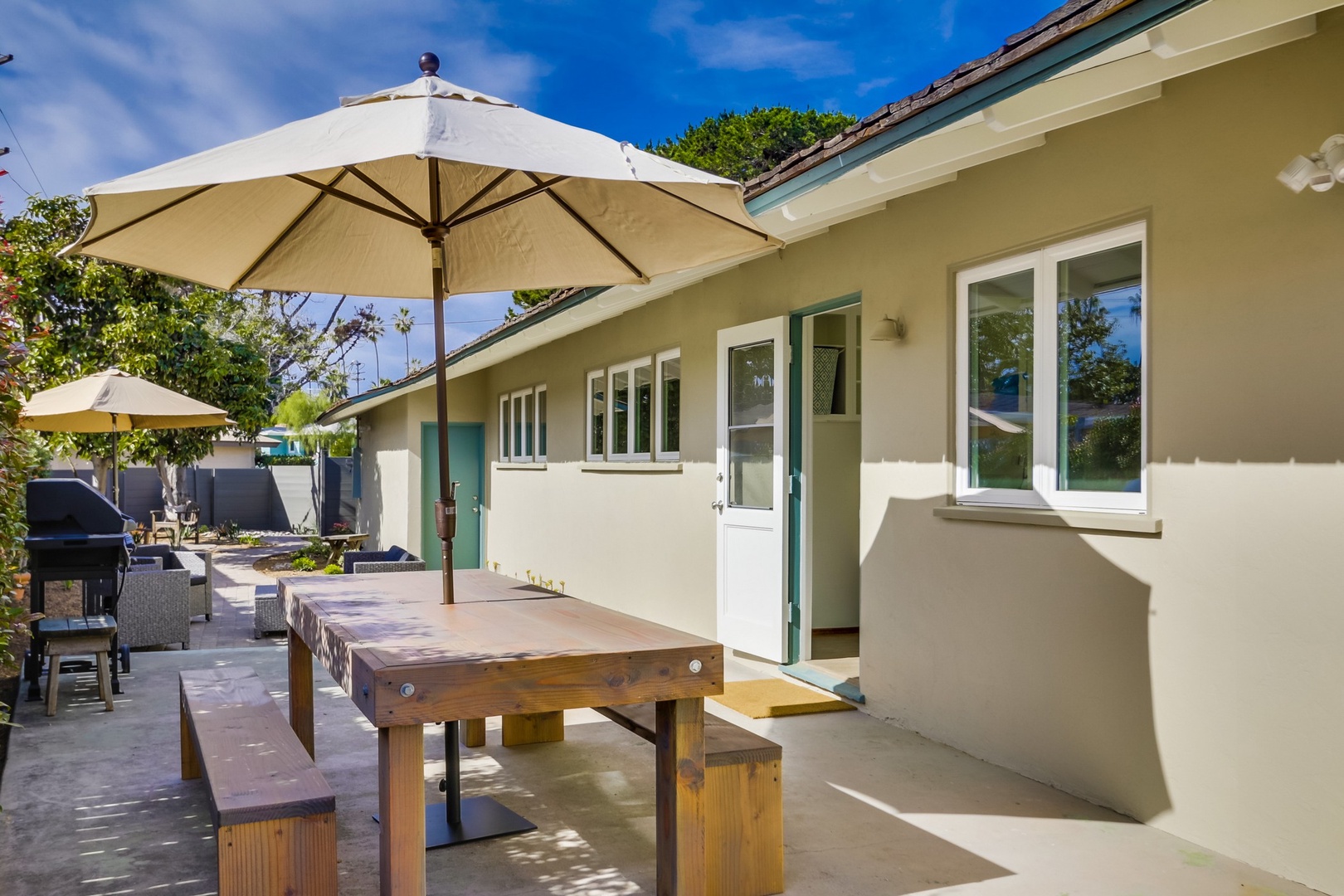 Outdoor dining table